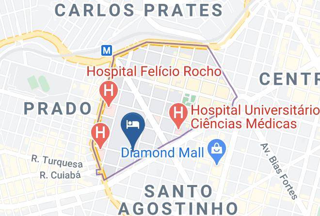 Belo Horizonte - Hotel De Transito De Oficiais 4 Rm Maps