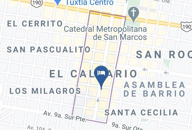 Tuxtla Gutierrez - Hotel De Tuxtla Maps