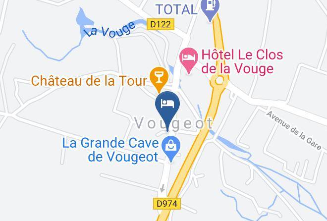 Cote D Or - Hotel De Vougeot Maps