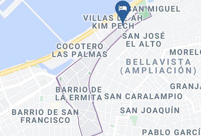 Campeche La Ermita - Hotel Debliz Maps