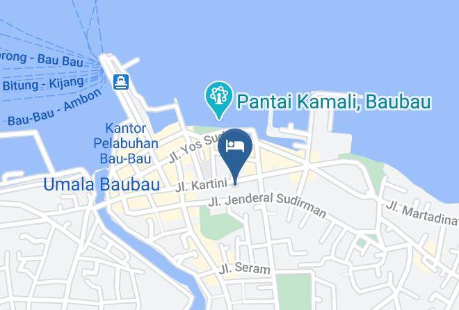 Kota Baubau - Hotel Debora Maps