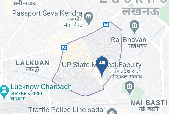 Lucknow - Hotel Deep Palace Maps