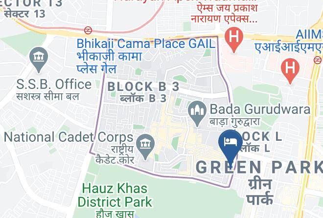 New Delhi - Hotel Deer Parkk Maps