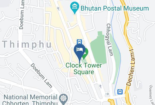 Thimphu - Hotel Deeya Thimphu Maps