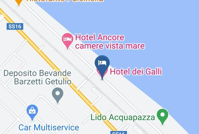 Hotel Dei Galli Map - Marches - Ancona