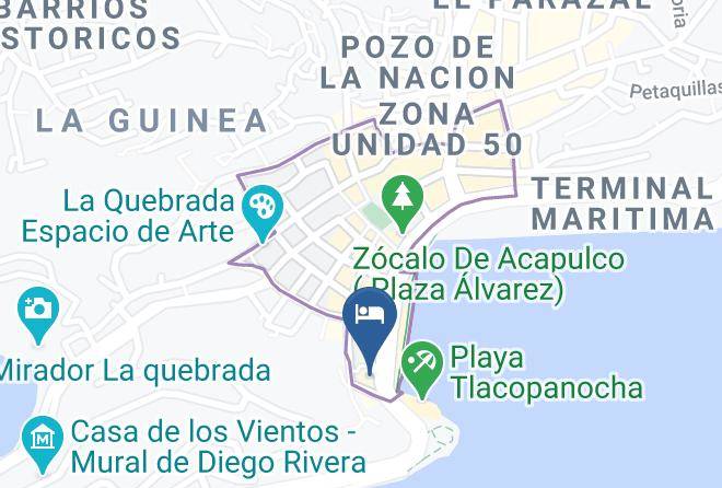 Acapulco De Juarez - Hotel Del Angel Maps