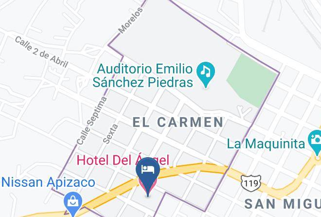 Apizaco Municipality - Hotel Del Angel Maps