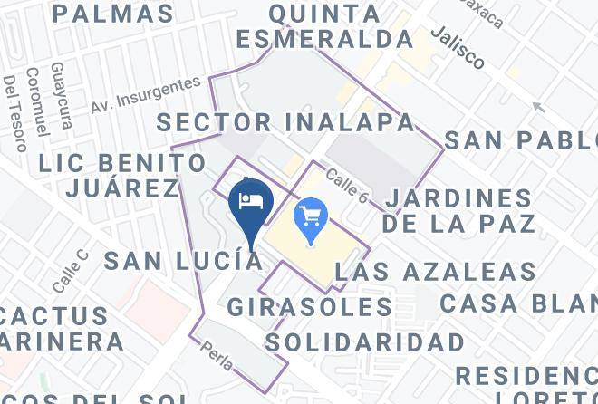 La Paz - Hotel Del Angel La Paz Maps