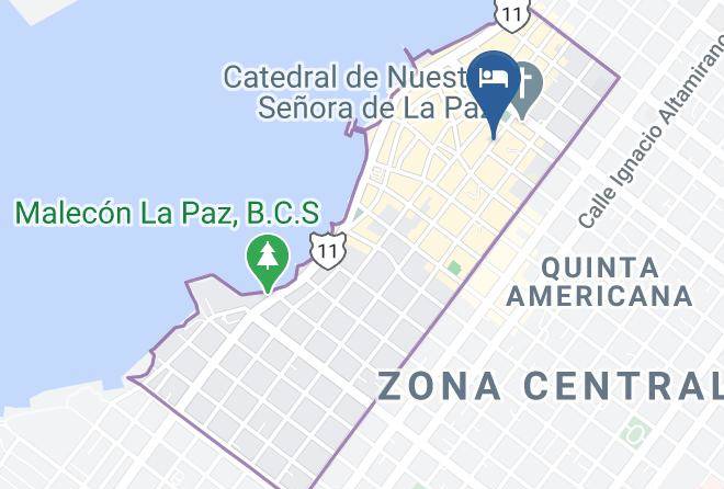 La Paz - Hotel Del Angel Maps