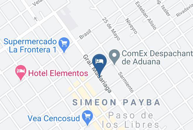 Paso De Los Libres - Hotel Del Arte Sucursal Centro Maps