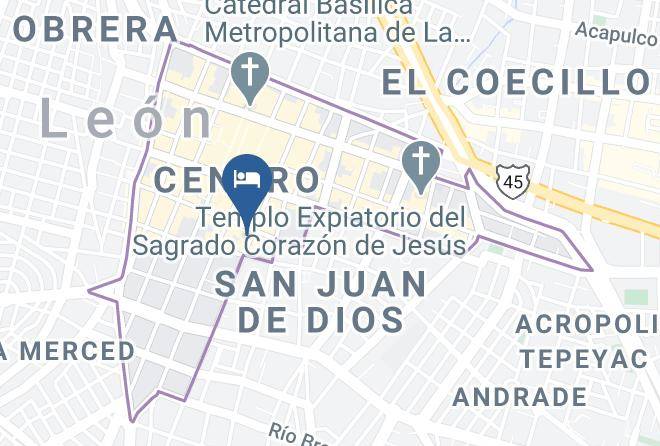Leon - Hotel Del Arte Y Figura Maps