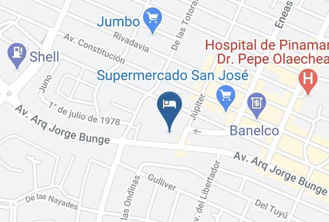 Pinamar - Hotel Del Bosque Maps