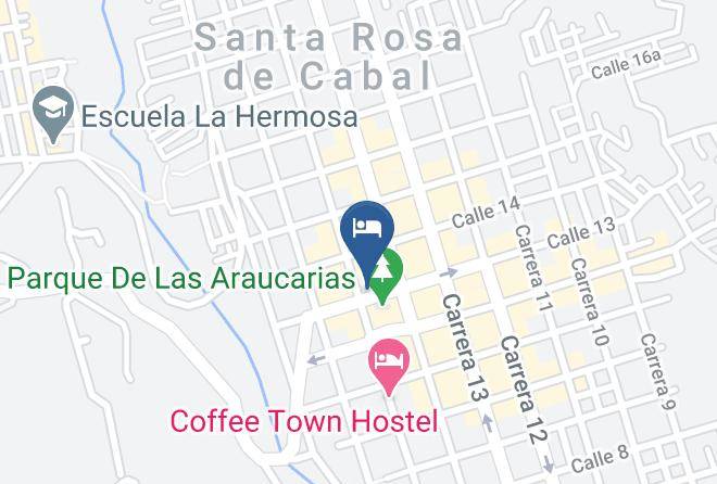 Santa Rosa De Cabal - Hotel Del Cafe Maps