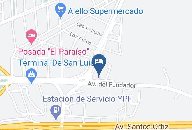 La Capital San Luis - Hotel Del Camino Maps