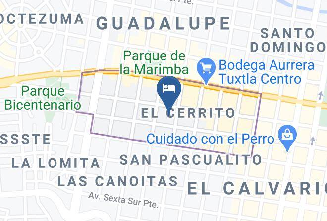 Tuxtla Gutierrez - Hotel Del Carmen En Tuxtla Gutierrez En El Centro De Tuxtla Maps