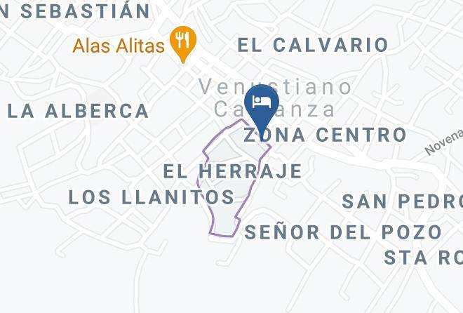 Venustiano Carranza - Hotel Del Carmen Maps