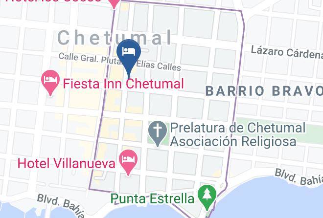 Othon P Blanco - Hotel Del Centro Chetumal Maps