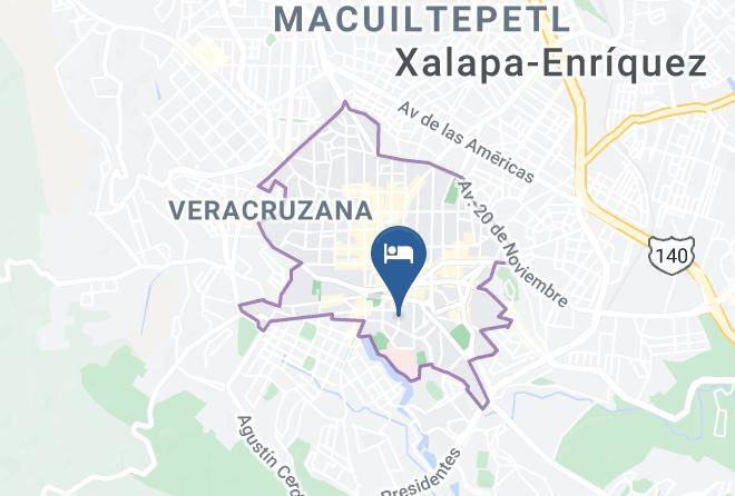 Xalapa - Hotel Del Centro Maps