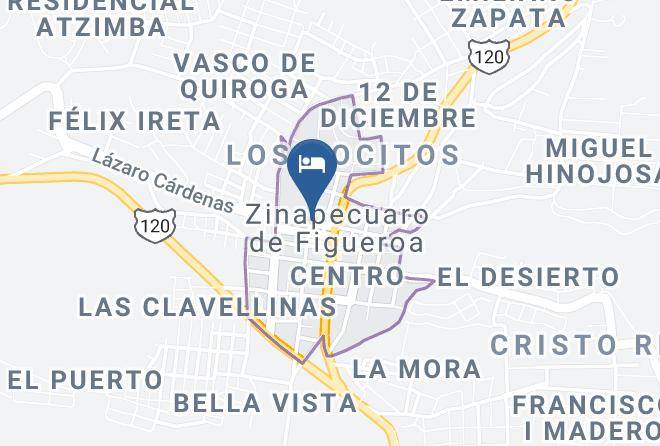 Zinapecuaro - Hotel Del Centro Maps