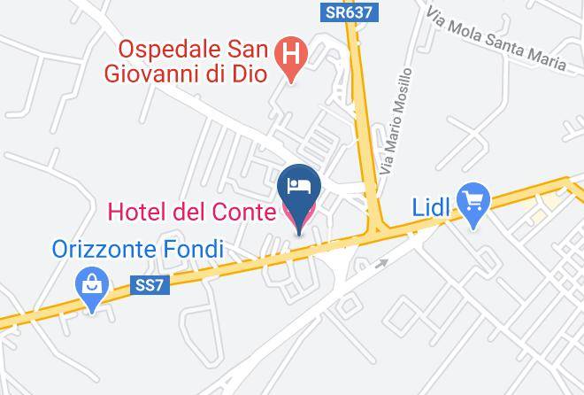 Hotel Del Conte Map