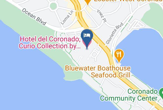 San Diego - Hotel Del Coronado Curio Collection By Hilton Maps