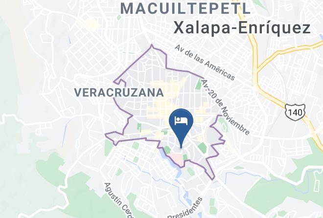 Xalapa - Hotel Del Estadio Maps