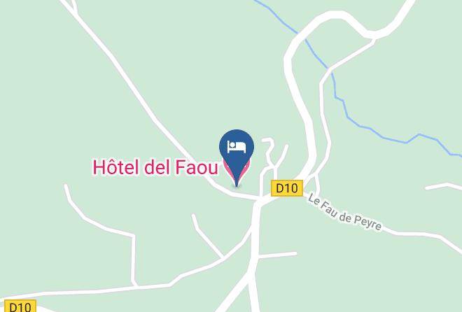 Lozere - Hotel Del Faou Maps