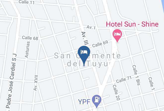 Mar Del Tuyu - Hotel Del Fosforo Maps