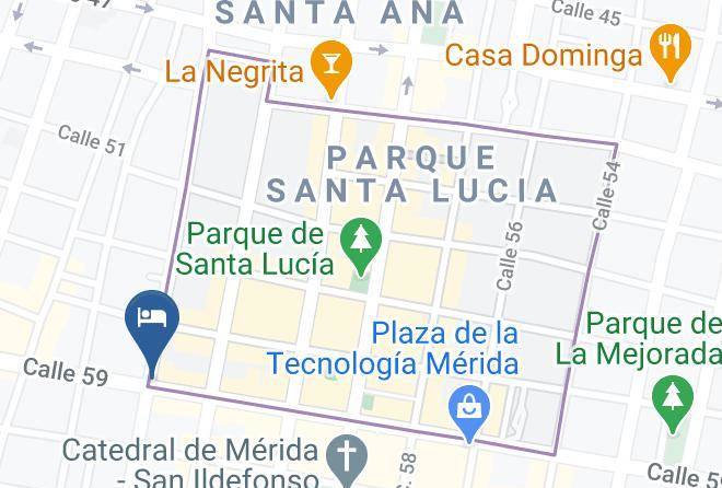 Merida - Hotel Del Gobernador Maps
