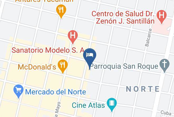 Tucuman City - Hotel Del Jardin Maps