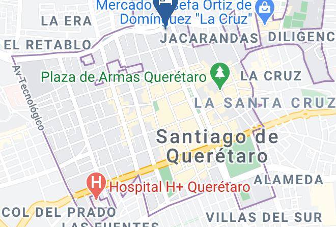 Santiago De Queretaro - Hotel Del Marques Maps
