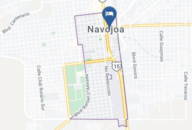 Navojoa - Hotel Del Mayo Maps
