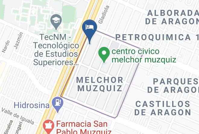 Ecatepec De Morelos - Hotel Del Norte Maps