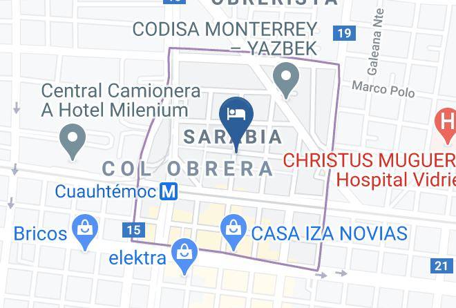 Monterrey - Hotel Del Norte Maps