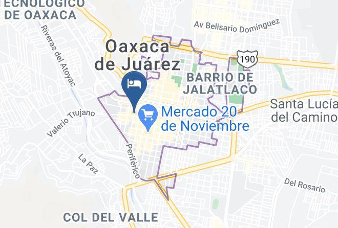 Oaxaca De Juarez - Hotel Del Pacifico Maps