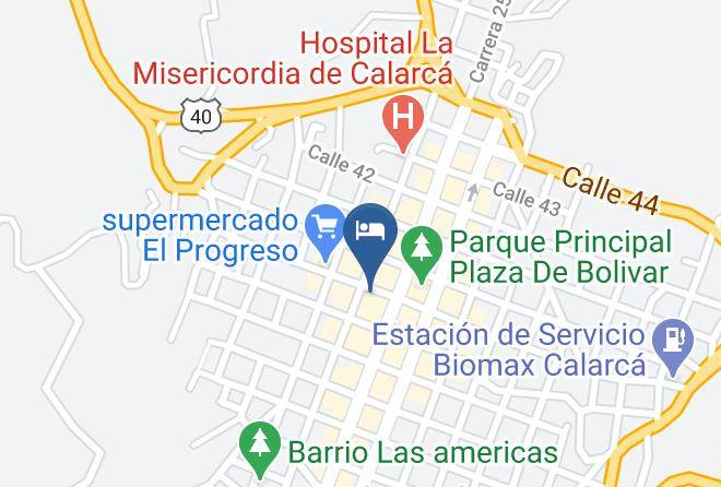 Calarca - Hotel Del Parque Maps