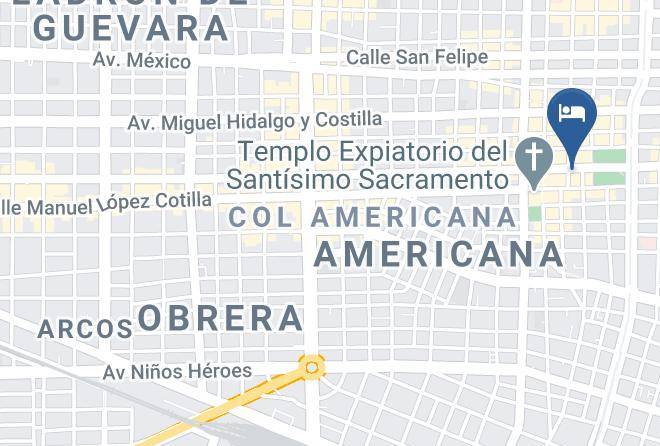 Guadalajara - Hotel Del Parque Maps