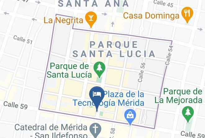 Merida - Hotel Del Parque Maps
