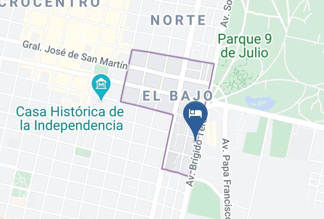 Tucuman City - Hotel Del Parque Maps