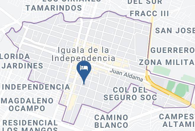 Iguala De La Independencia - Hotel Del Pasajero Maps