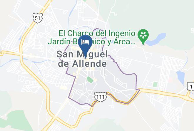 San Miguel De Allende - Hotel Del Portal San Miguel De Allende Maps