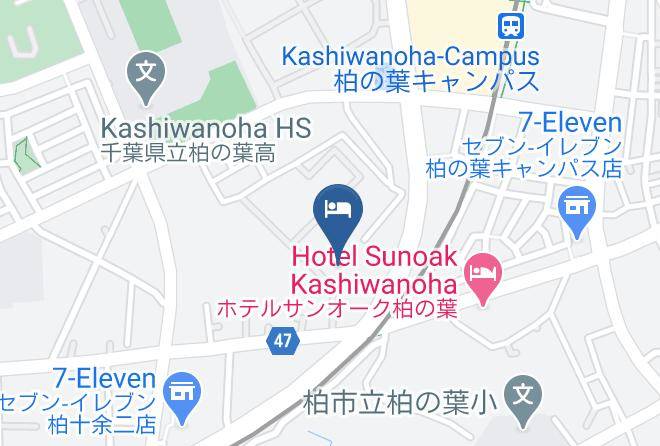 Kashiwa City - Hotel Del Prado Maps
