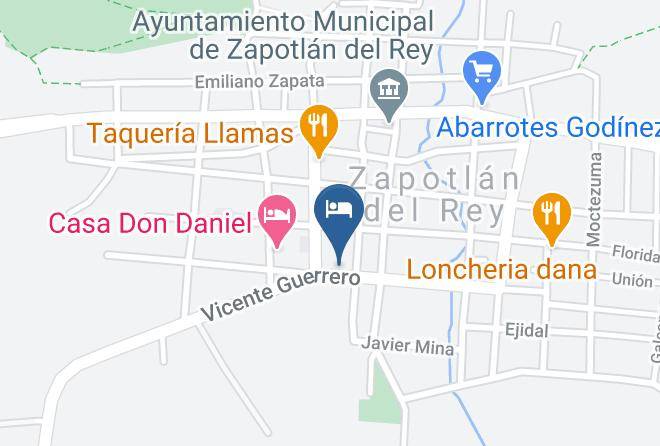 Zapotlan Del Rey - Hotel Del Rey Maps