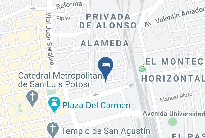 San Luis Potosi Ferrocarril - Hotel Del Rio Inn Maps