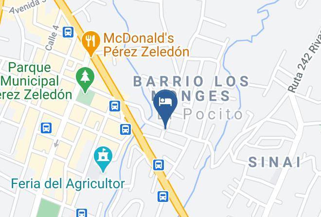 Perez Zeledon - Hotel Del Rio Maps