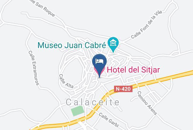 Teruel - Hotel Del Sitjar Maps