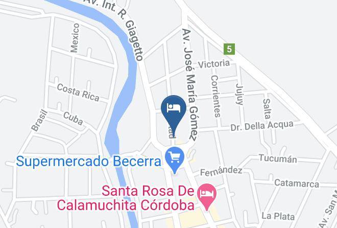 Calamuchita Department - Hotel Del Sol Calamuchita Maps