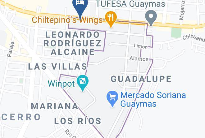 Guaymas - Hotel Del Sol Maps