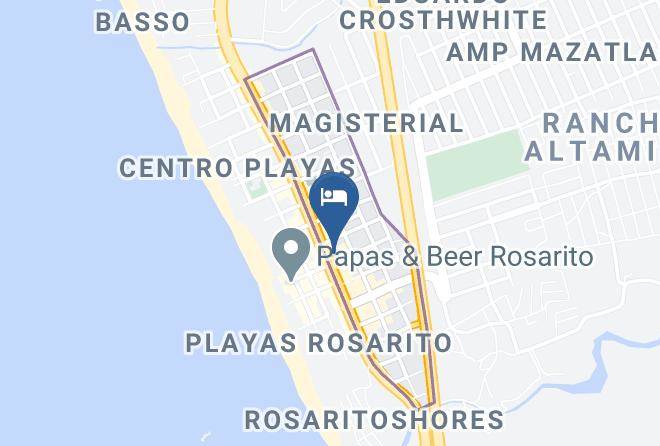 Rosarito Beach Municipality - Hotel Del Sol Inn Maps