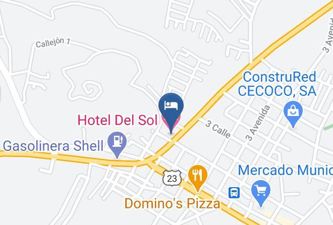 Jutiapa - Hotel Del Sol Maps